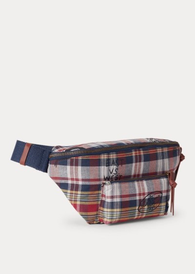 Men's Polo Ralph Lauren Cotton Madras Waist Bag | 386152MND